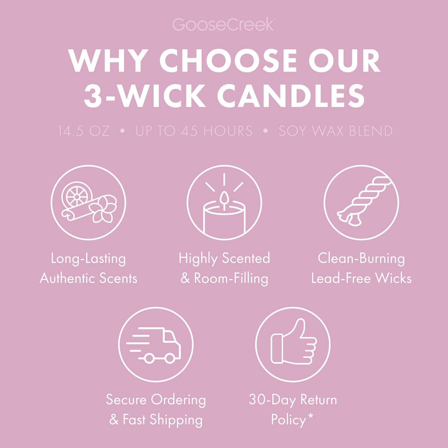 Sweet Pea Large 3-Wick Candle