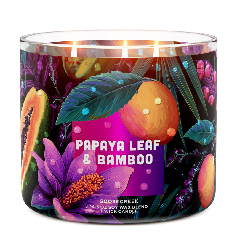 Papaya Leaf & Bamboo 3-Wick Candle - DVLU